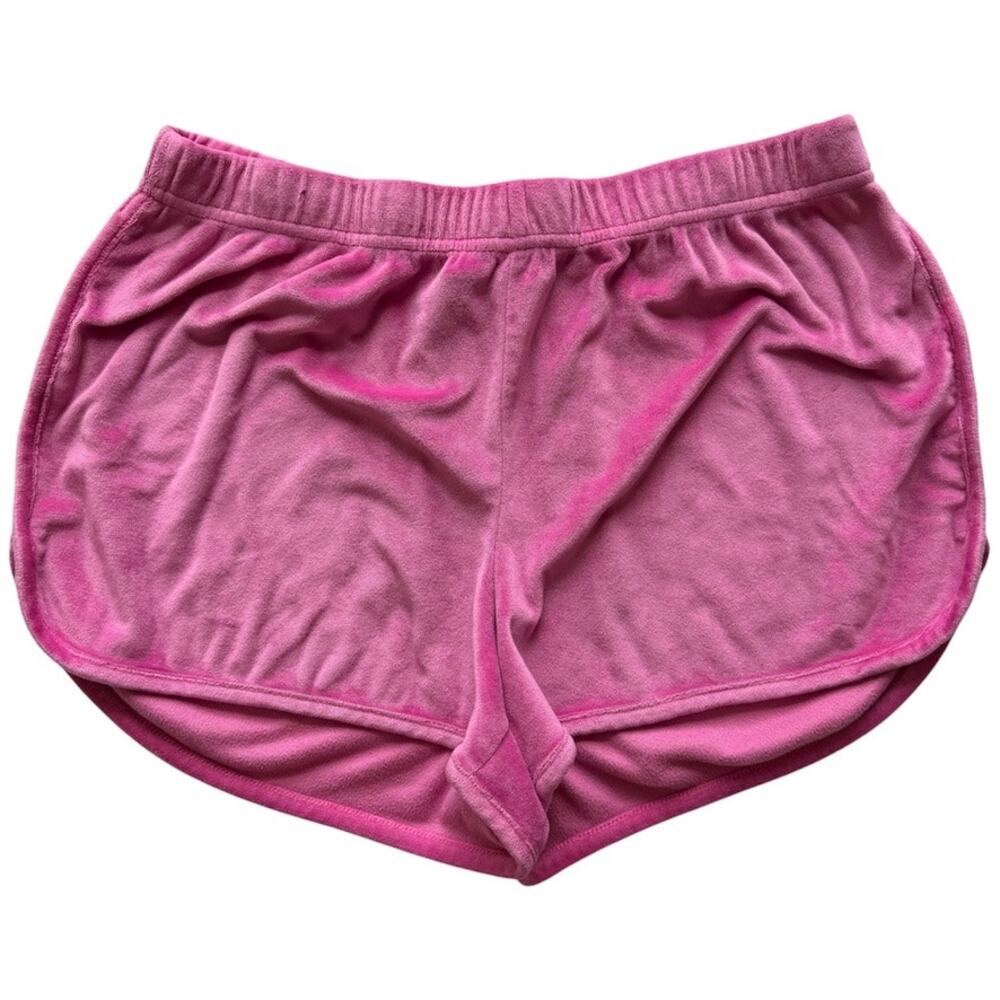 Juicy Couture Sleepwear Hot Pink Soft Velour Sleep Shorts PJ Loungewear Size Med